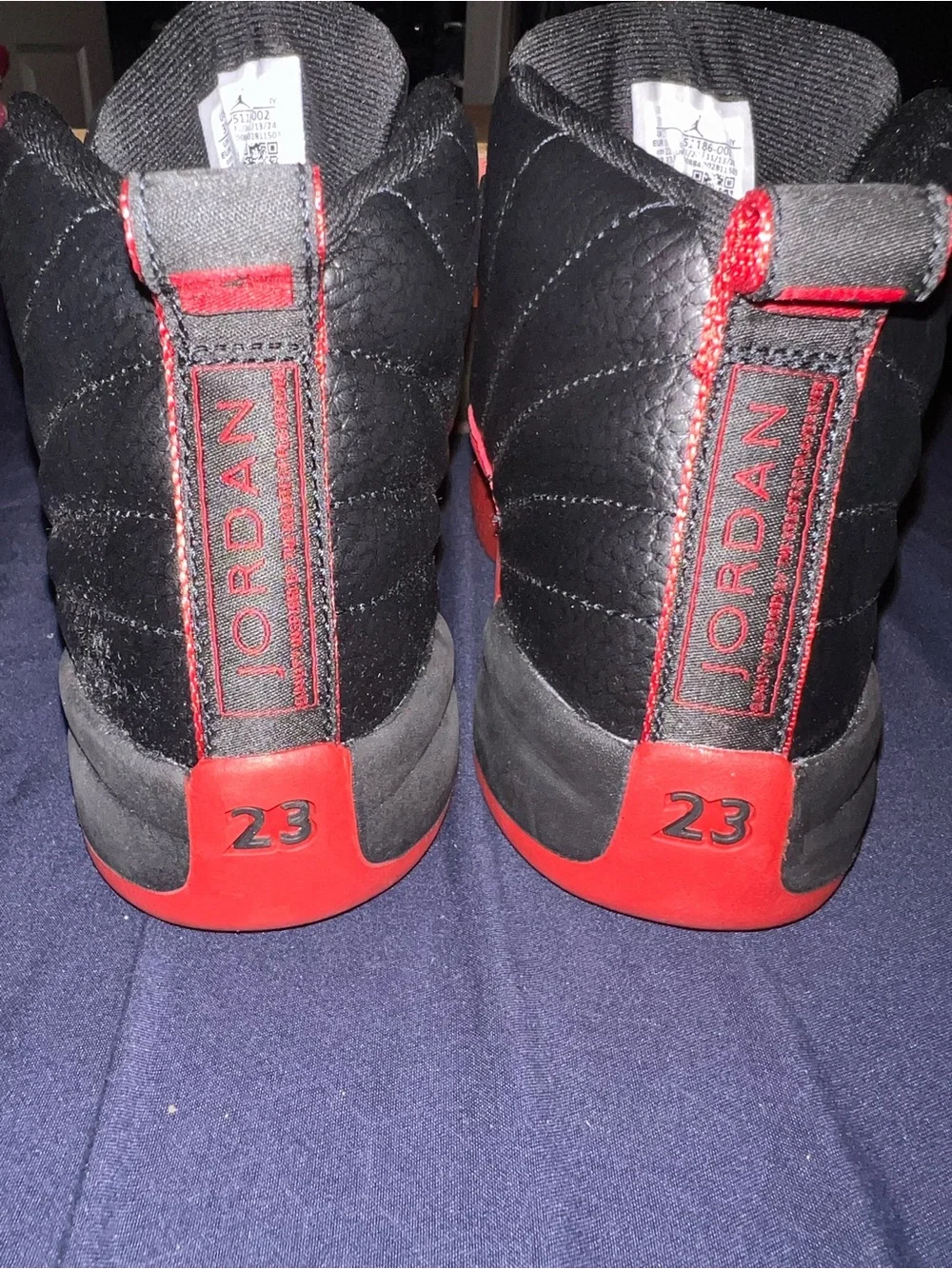 Nike Jordan 12 Retro Sneakers - Black/Red